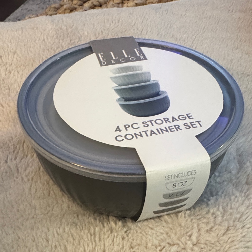 Elle Decor 4 PC Storage Container Set